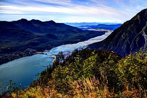 Gastineau Channel from Mount Roberts